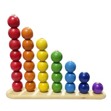 Пирамидка Абака Радуга с шариками Д736