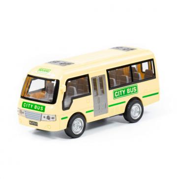 Городской автобус автомобиль инерционный (в пакете) 79893
