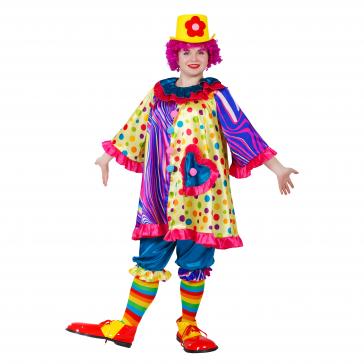 Карнавальный костюм взрослый Клоунесса желтый р-р 52 комплект