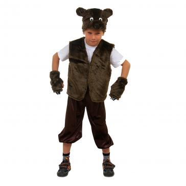 Карнавальный костюм детский Медвежонок коричневый р-р 30