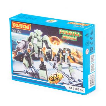Конструктор Классик Роботы-воины-1.1 100 эл. в коробке 80813