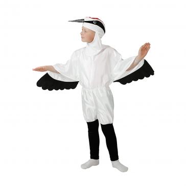Карнавальный костюм детский Журавль белый р-р 30