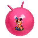 Детский массажный гимнастический мяч розовый DE 0542