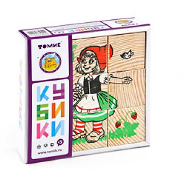 Кубики  Сложи рисунок: Герои сказок  9 деталей