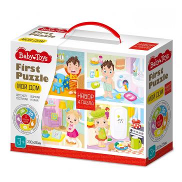 Пазл First Puzzle 4 в 1 Мой дом Baby Toys, 04364