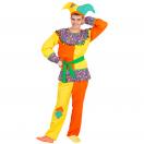 Карнавальный костюм взрослый Скоморох Макар оранжевый р-р 50 